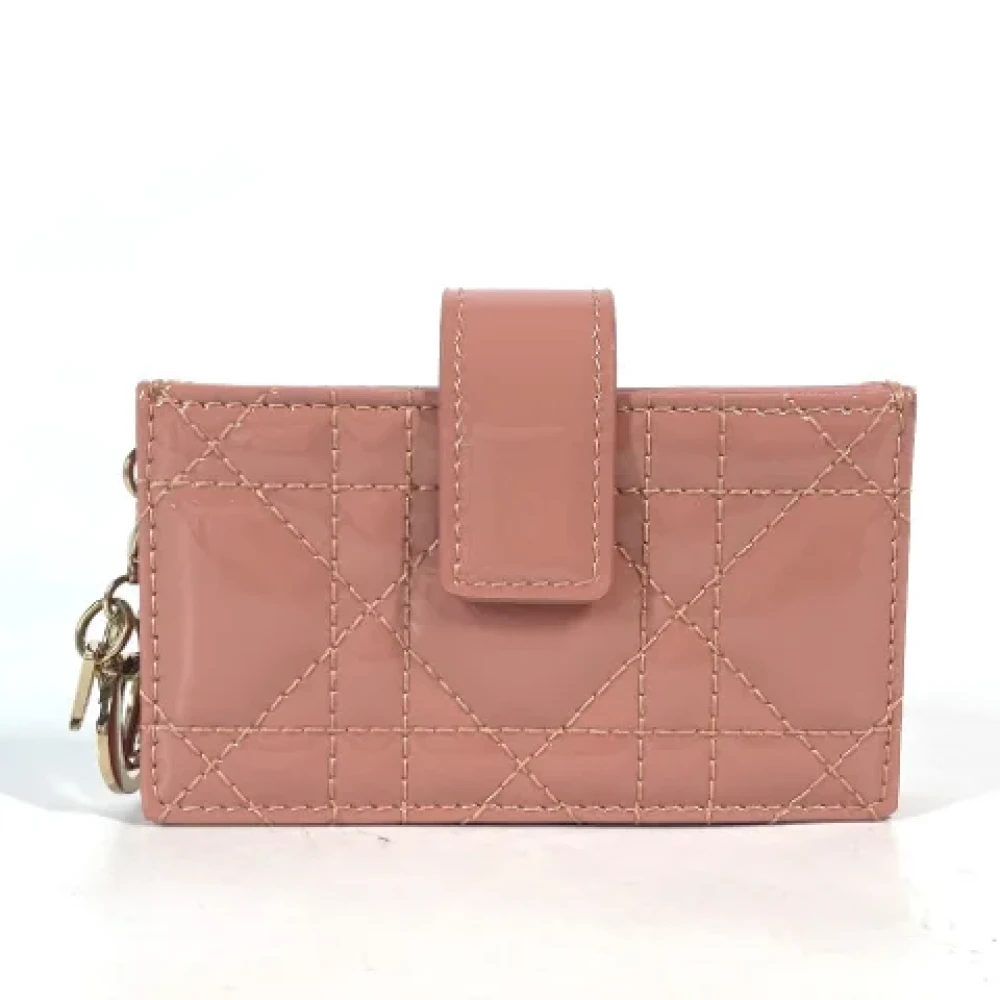 Dior Vintage Pre-owned Leather home-office Pink Dames