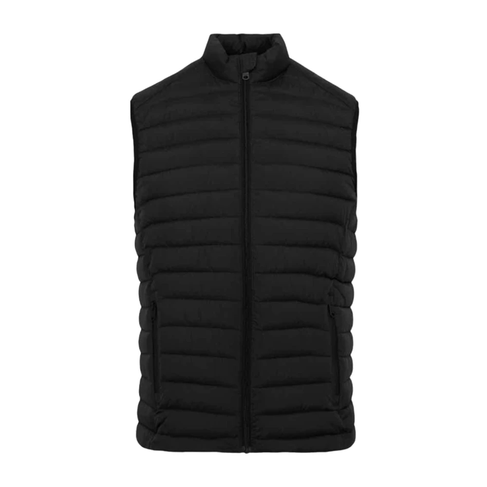 Ecoalf Heren Zwarte Textielvest Black Heren