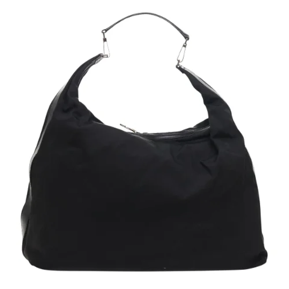 Gucci Vintage Pre-owned Fabric shoulder-bags Black Dames