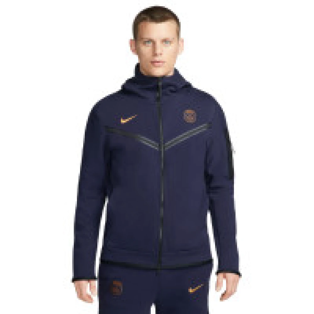 Nike Tech Fleece Windrunner i Mörkblå Blue, Herr