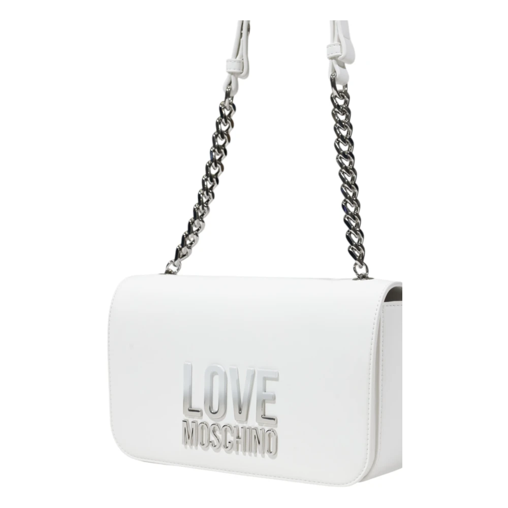 Love Moschino Lente Zomer Dames Middelgrote Tassen Collectie White Dames