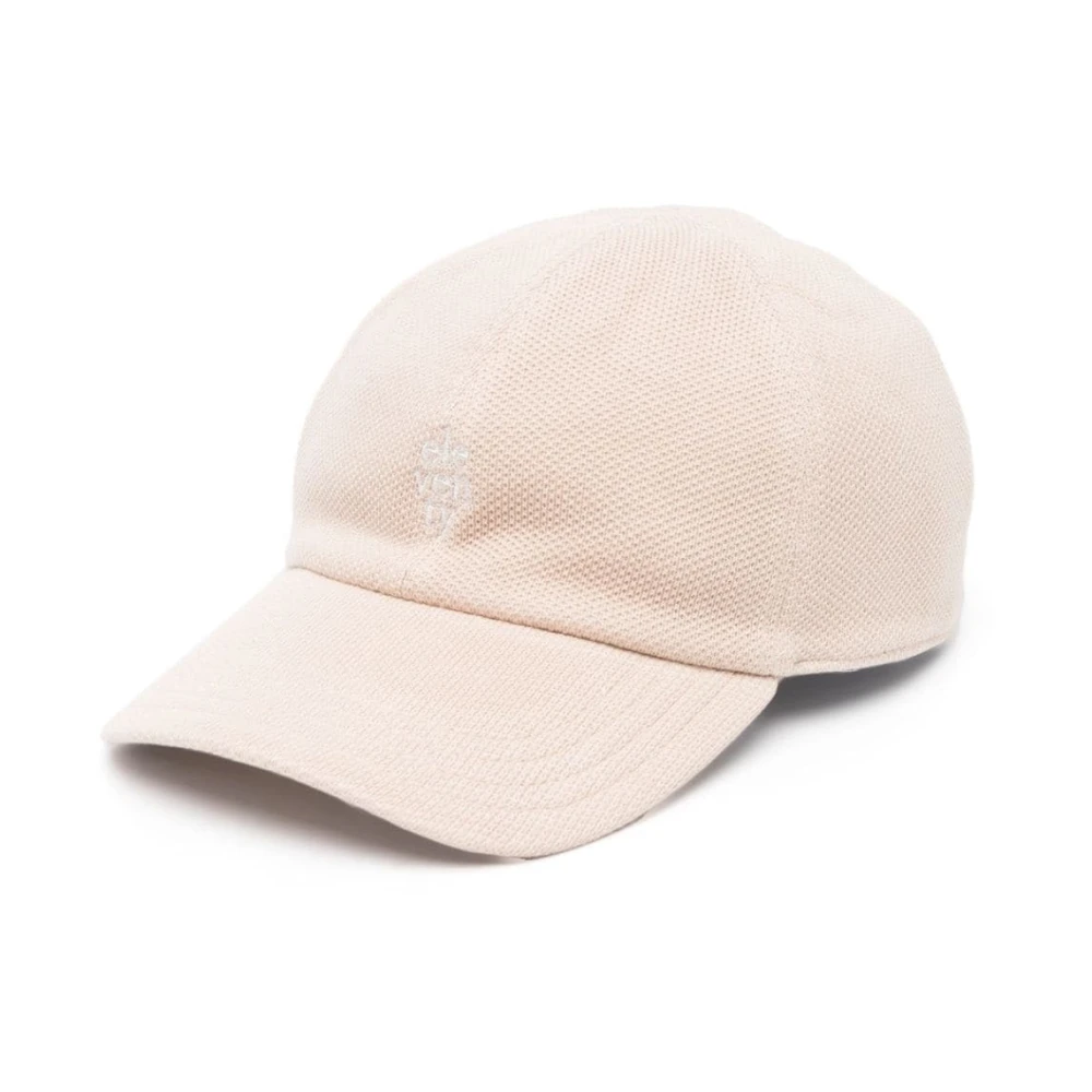 Eleventy Casual Beige Katoenen Baseballpet Beige Heren