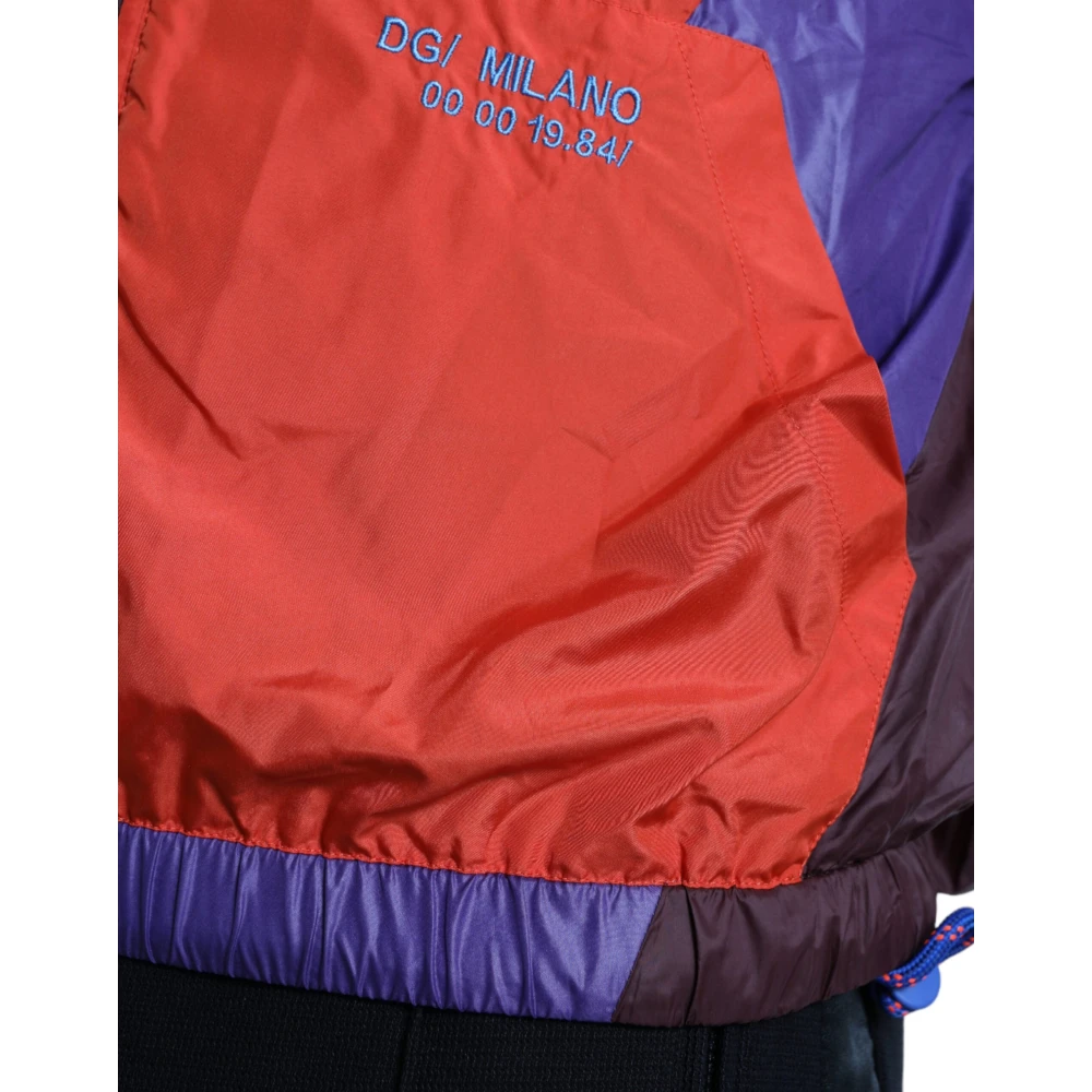 Dolce & Gabbana Multicolor Techno Windbreaker Jas Multicolor Heren