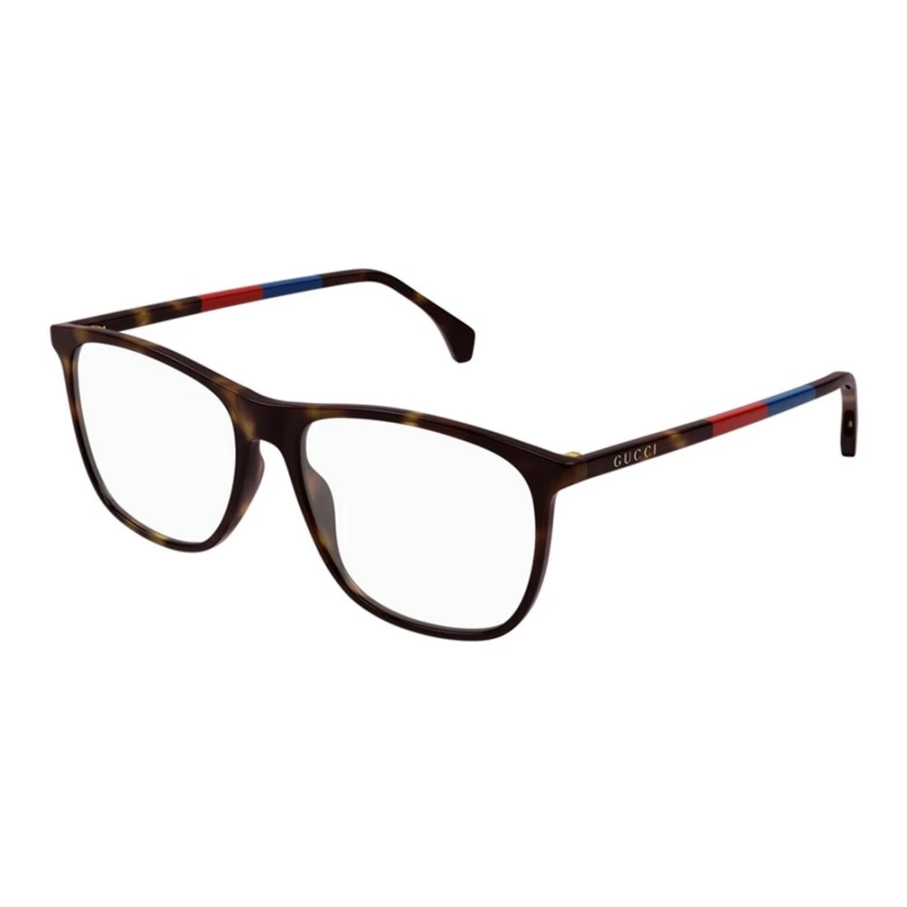 Gucci Men's Brown Square Glasses - Glasses - 55 Mm - Accessories