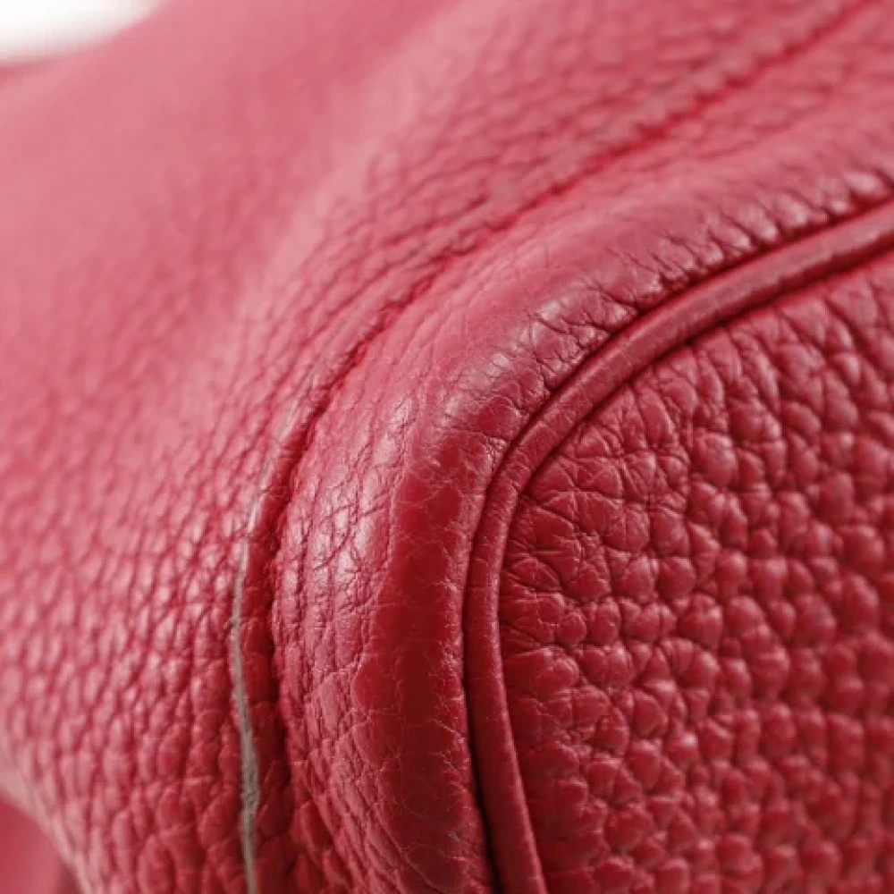 Hermès Vintage Pre-owned Leather handbags Red Dames