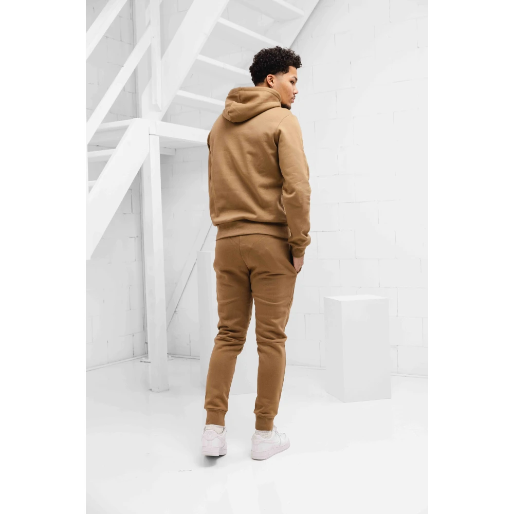 Lacoste Hoodie Trainingsset Brown Heren