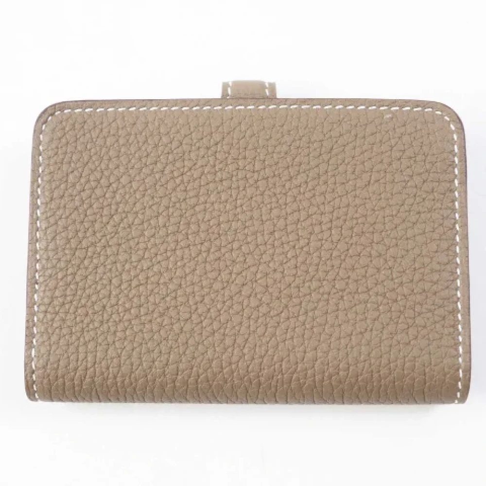 Hermès Vintage Pre-owned Leather wallets Brown Dames