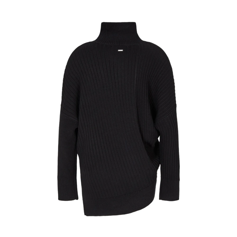 Armani Exchange Zachte Wollen Trui Black Dames