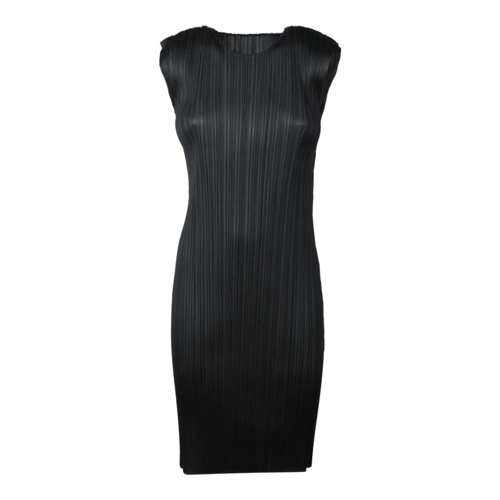 Issey Miyake Elegante Zwarte Jurk Aw24 Black Dames