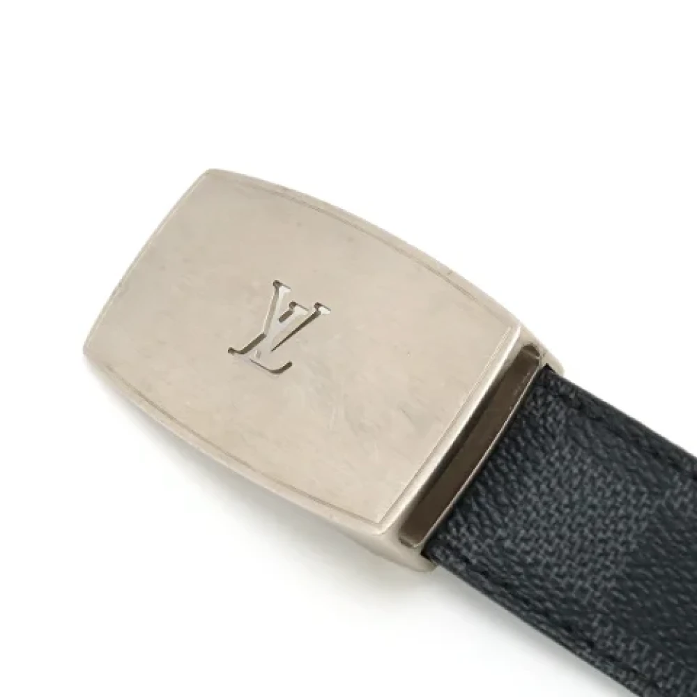 Louis Vuitton Vintage Pre-owned Canvas belts Black Heren