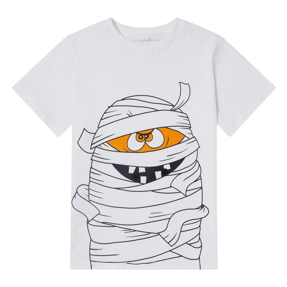 Stella Mccartney Boys White Kids Short Sleeve T-Shirts, 5 Y, Mummy Detachables T-Shirt
