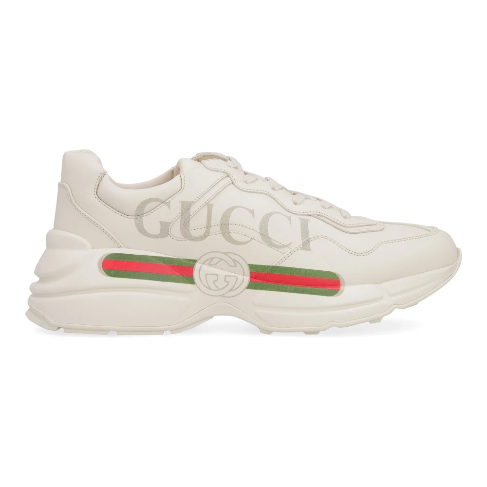 Gucci Men's Beige Rhyton Trainers - Sneakers - 11 Uk - Shoes
