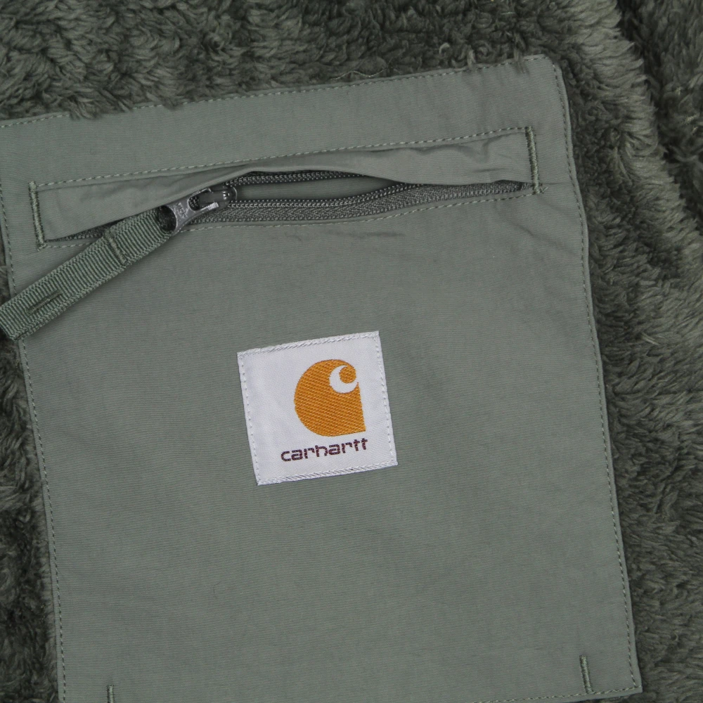 Carhartt WIP Thyme Crewneck Sweatshirt met ritssluiting zak Green Heren