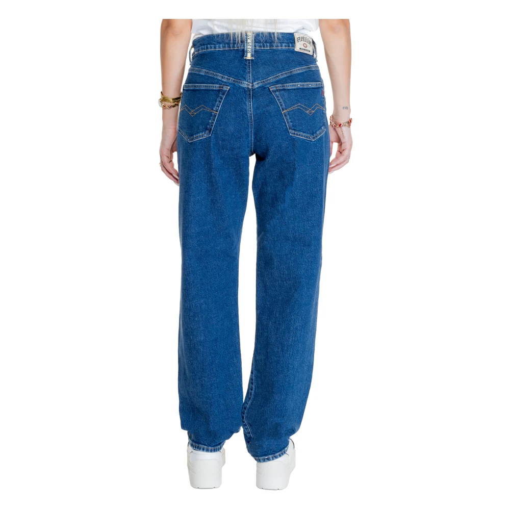 Replay Grover Straight-Fit Jeans Blue Dames
