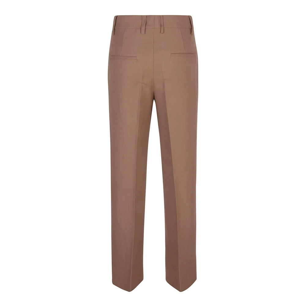 True Royal Bruine Linnen Broek Gemaakt in Italië Brown Dames