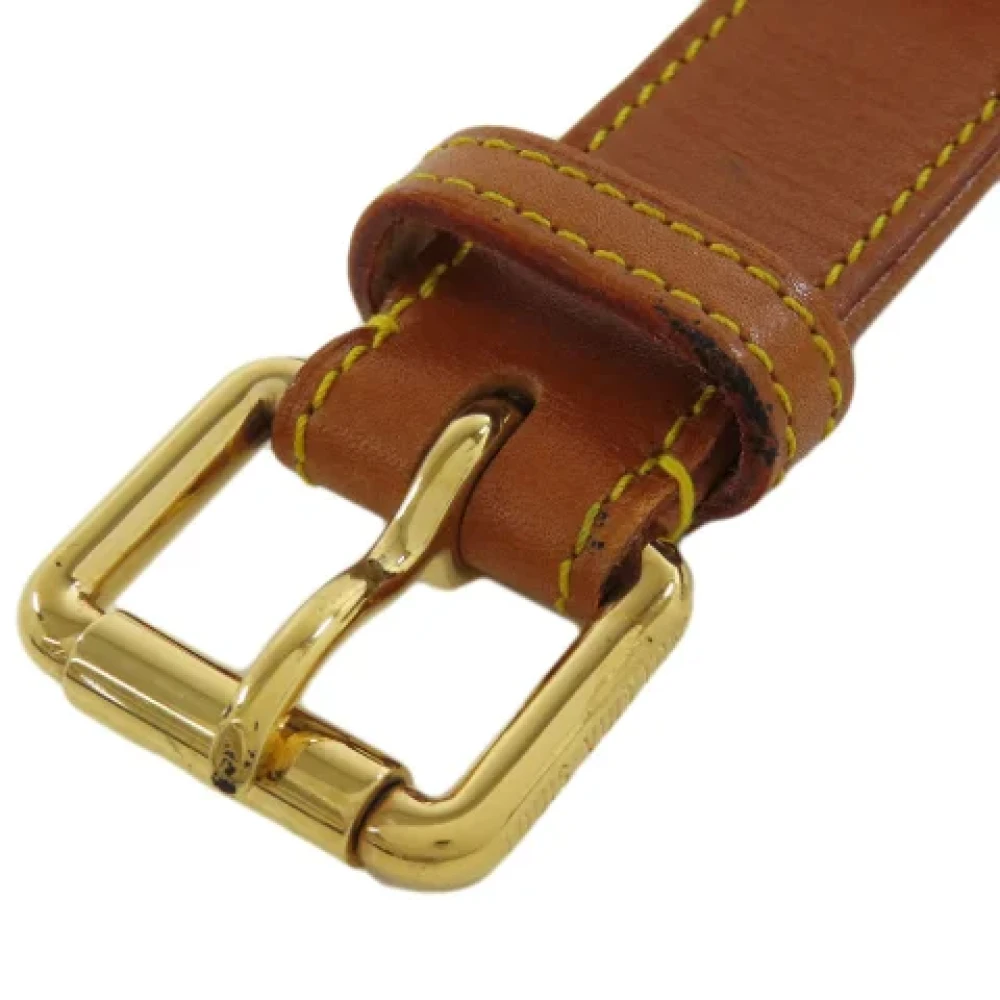 Louis Vuitton Vintage Pre-owned Leather belts Brown Dames