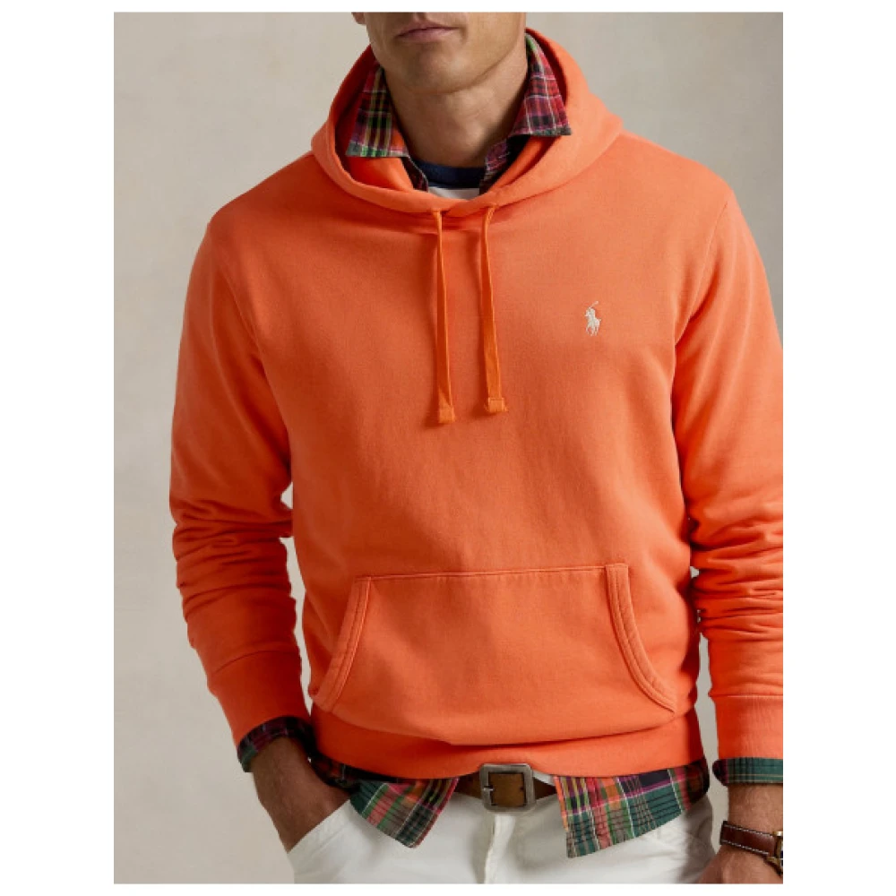 Polo Ralph Lauren Katoenen hoodie met sportieve stijl Orange Heren