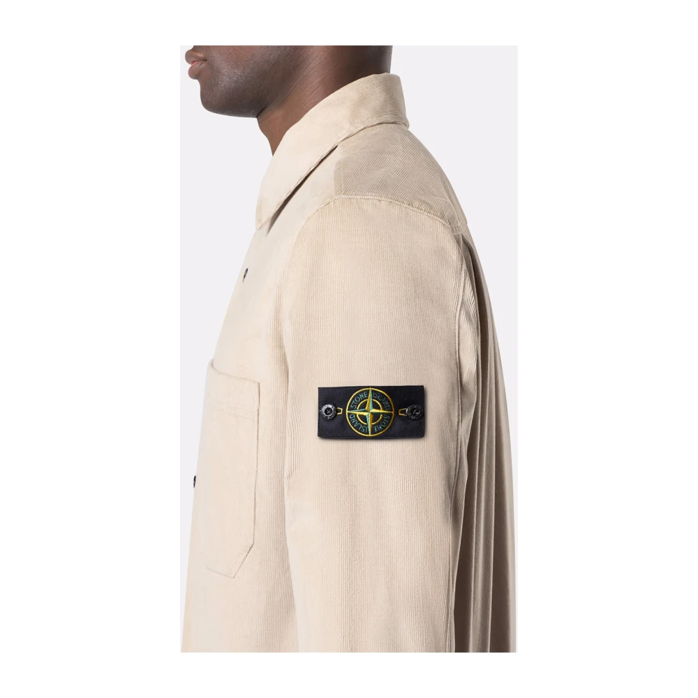 Stone Island Beige Jas met Zakken Beige Heren