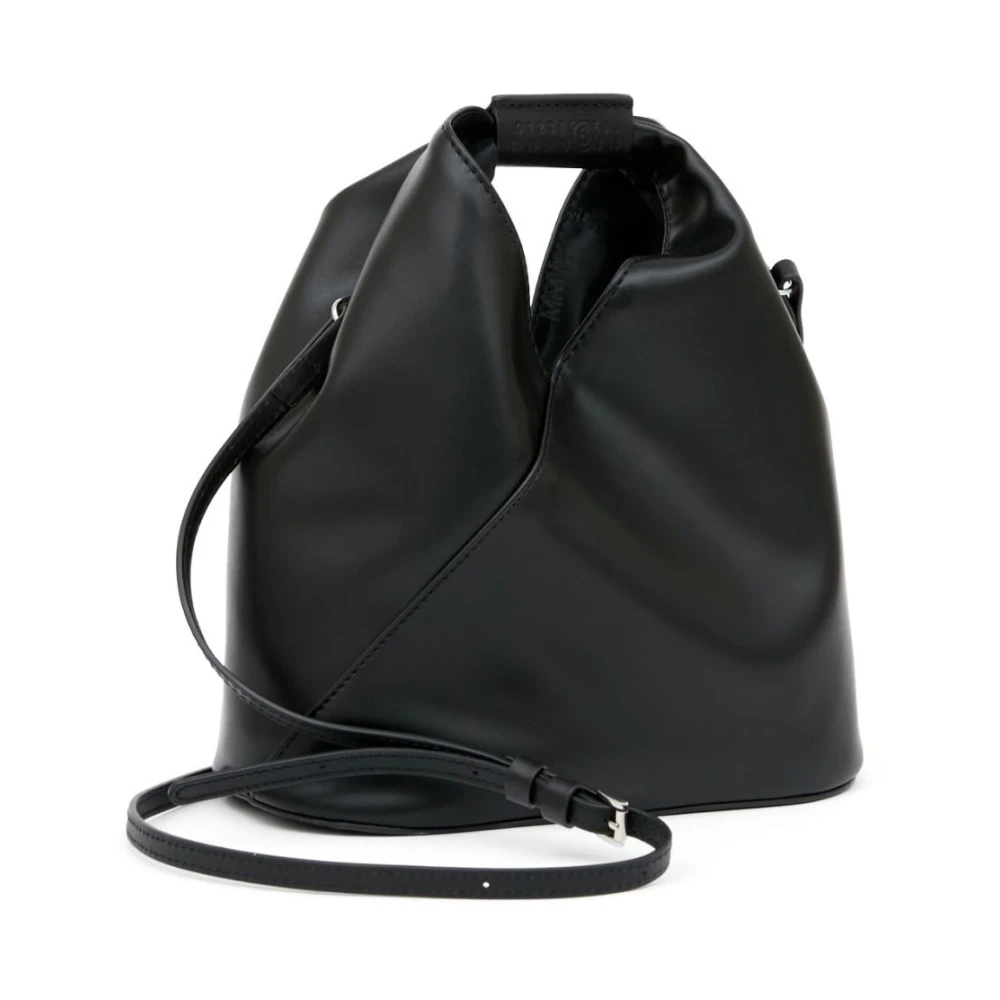 MM6 Maison Margiela Signature Logo Schoudertas Black Dames