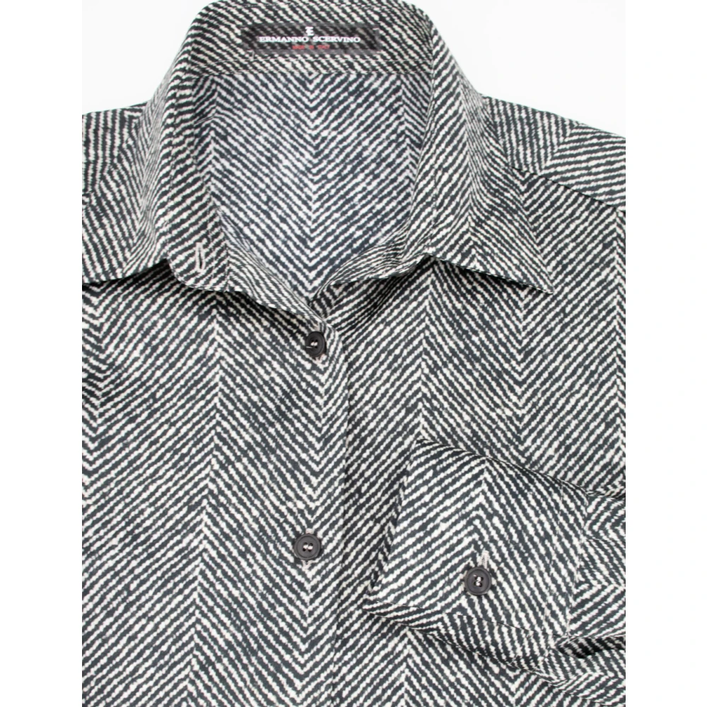 Ermanno Scervino Luxe Zijden Zigzag Patroon Overhemd Multicolor Dames