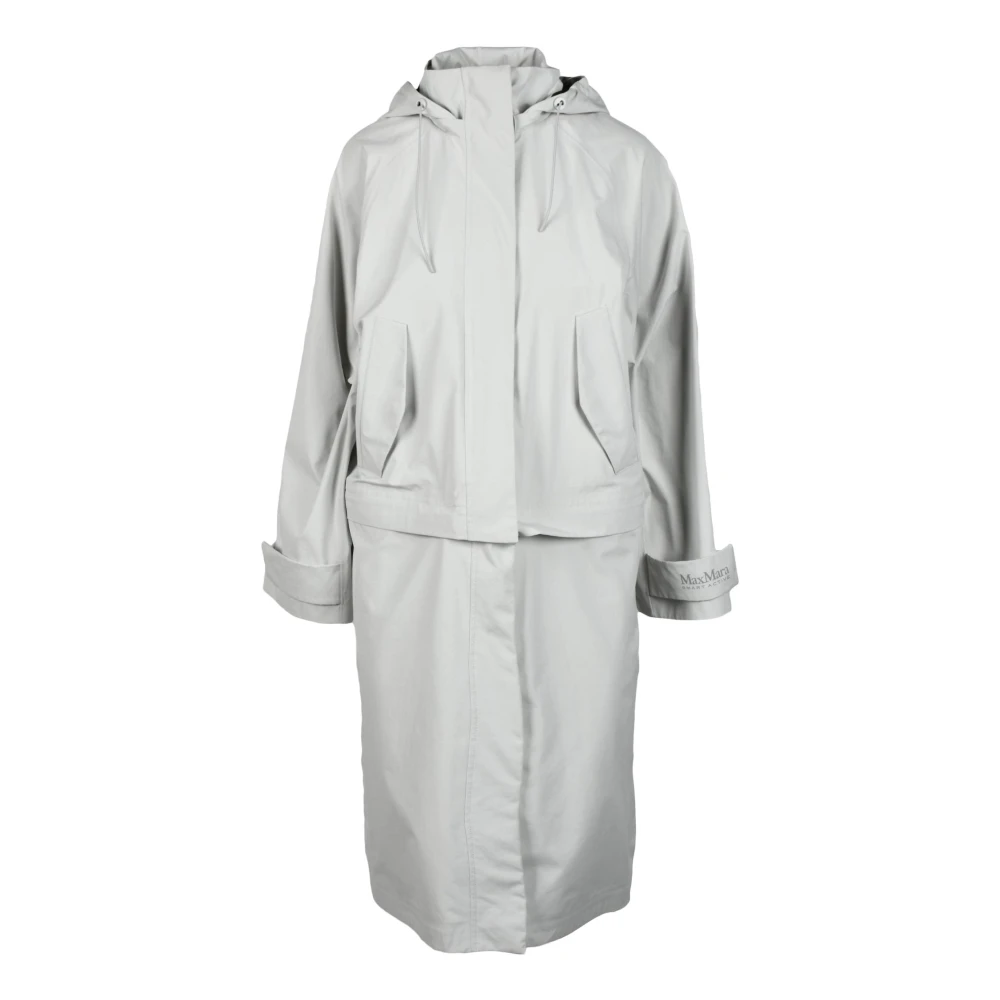Max Mara Waterdicht Gray Dames