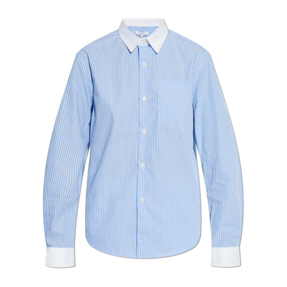 Sporty & Rich Shirt uit de Health-collectie Blue Dames
