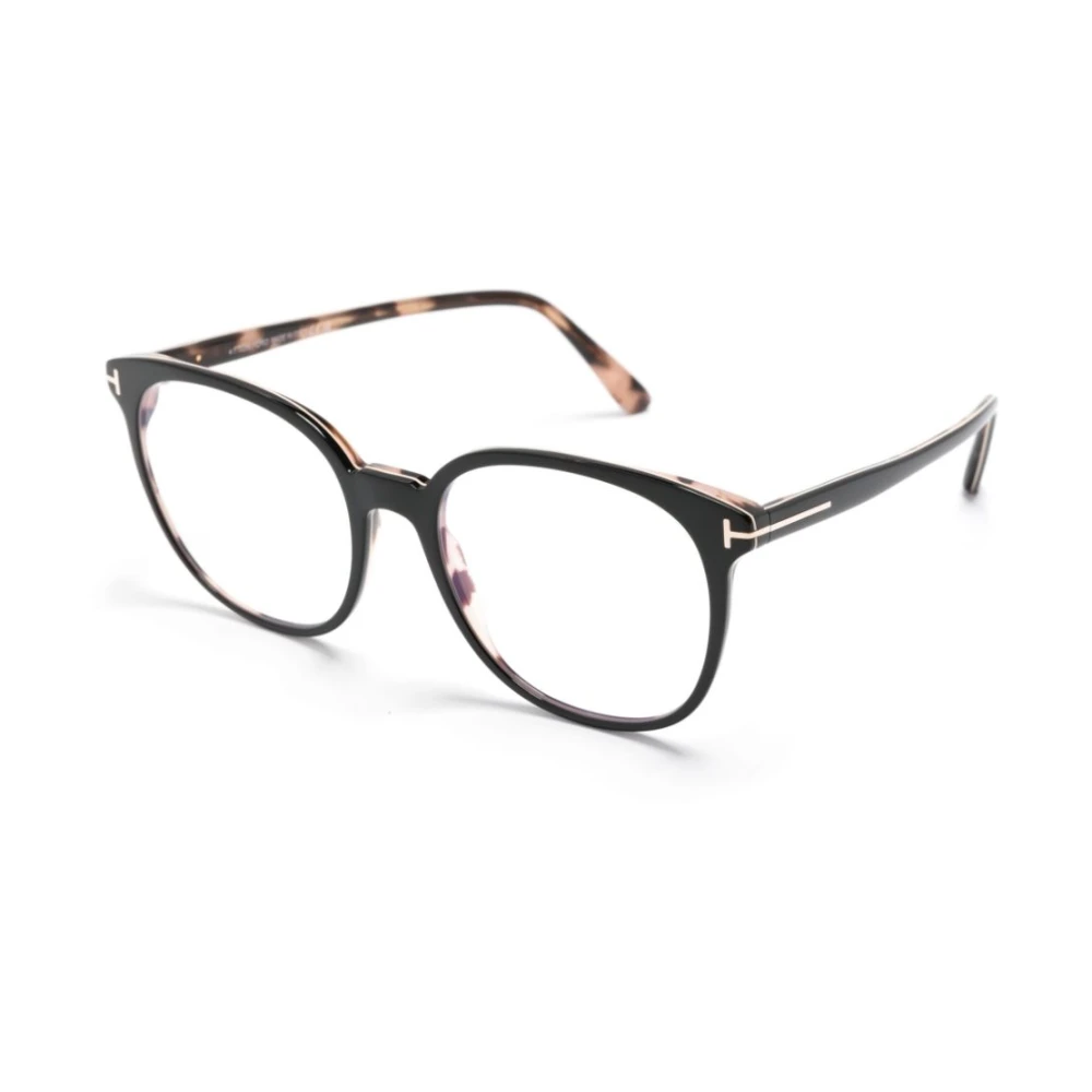 Tom Ford Blauw Blok Brillen Montuur Black Unisex