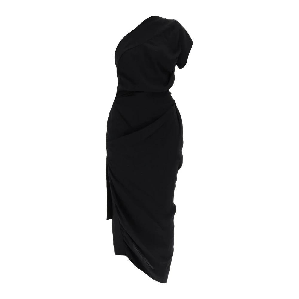 Vivienne Westwood Andalouse Gedrapeerde One Shoulder Jurk Black Dames