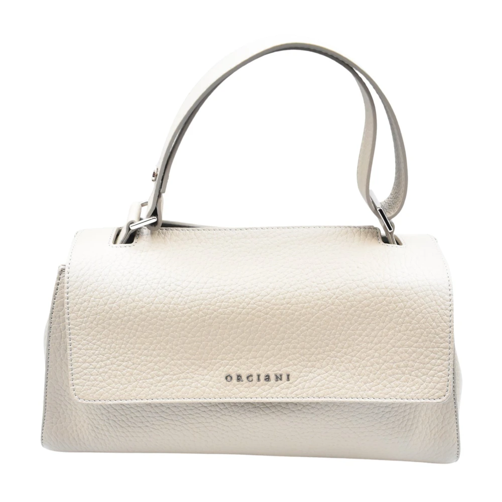 Orciani Schelp Handtas voor Vrouwen Beige Dames