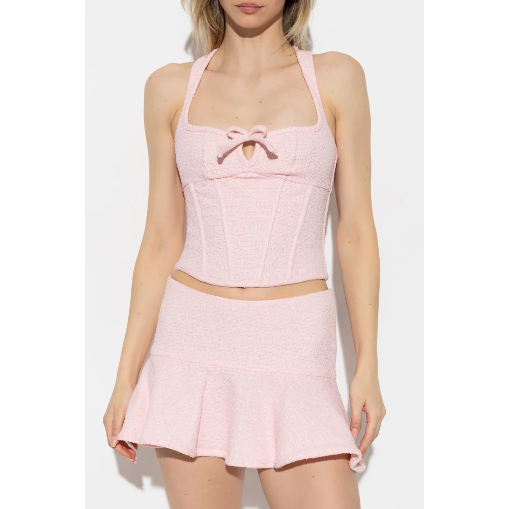 Misbhv Tweed Top Pink Dames