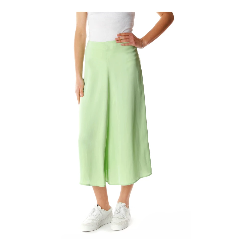 Drykorn A-lijn Midi Rok met Hoge Taille Green Dames