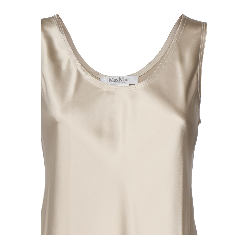 Max Mara Beige Banjo Jurk Beige Dames