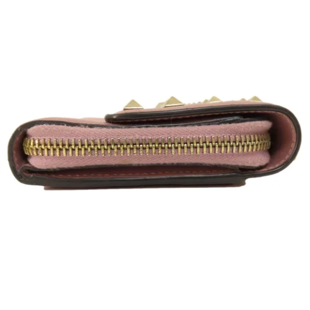 Valentino Vintage Pre-owned Leather wallets Pink Dames