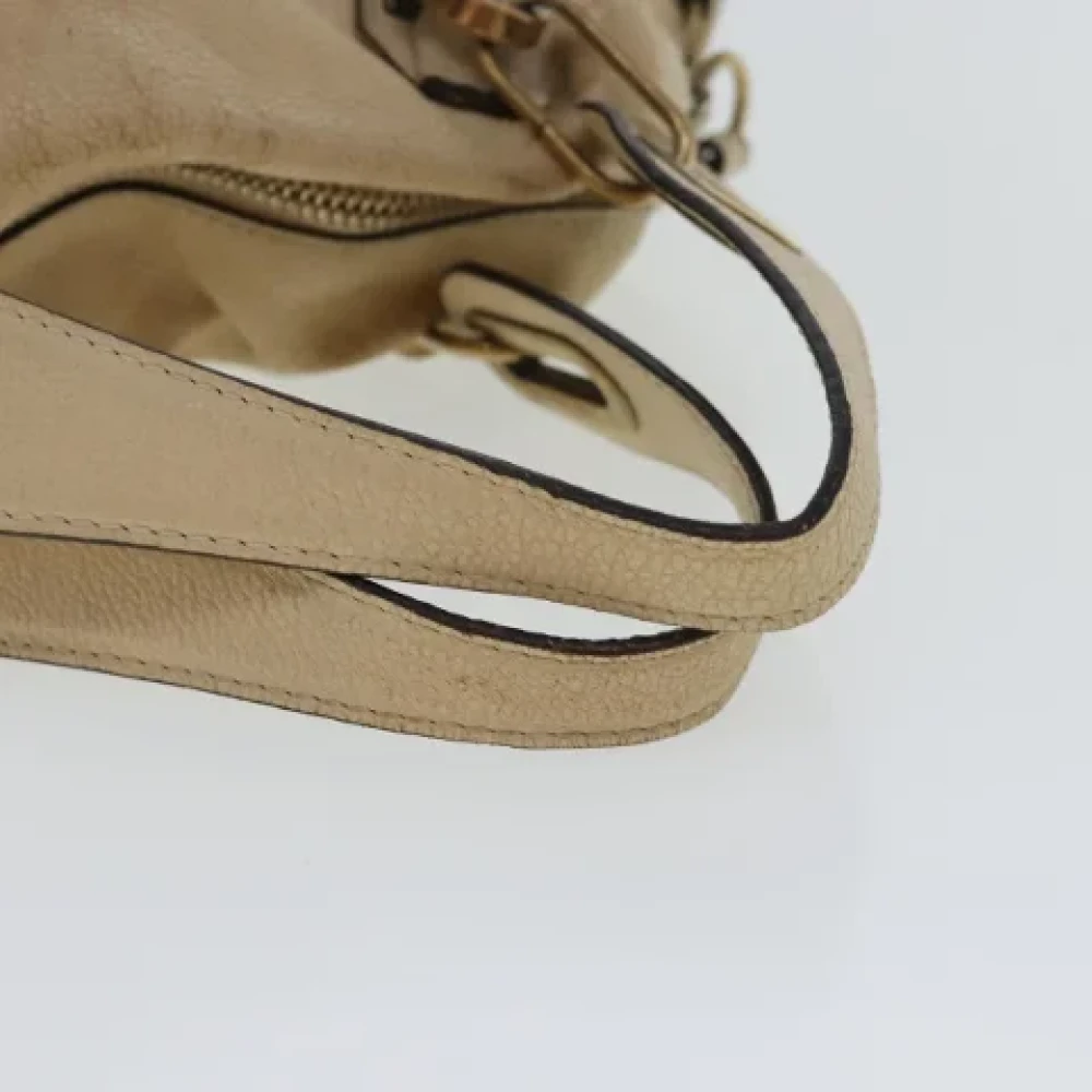 Chloé Pre-owned Leather handbags Beige Dames