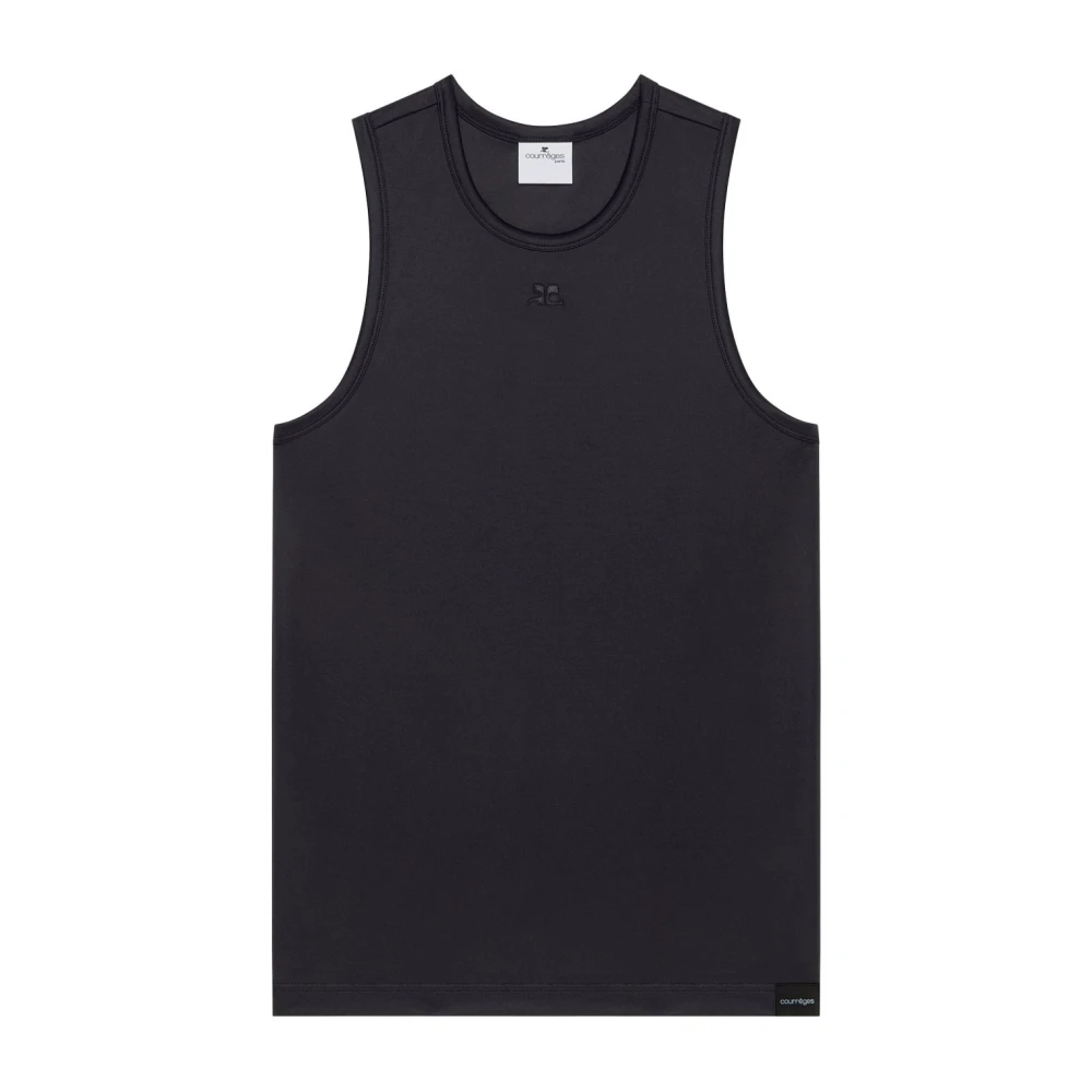 Courrèges Zwarte T-shirts en Polos Black Heren