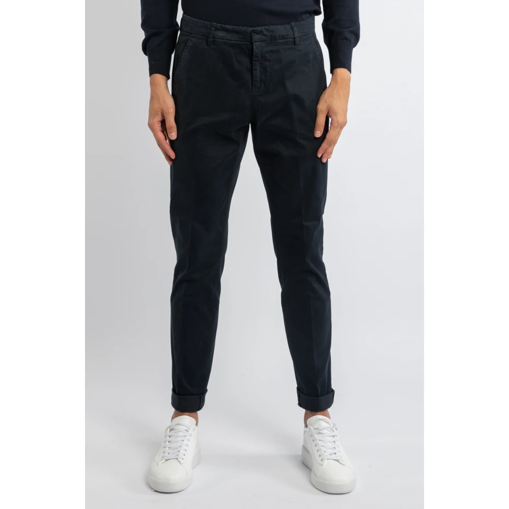 Dondup Blauwe Slim Fit Broek Up235Gse043Ptd890 Blue Heren