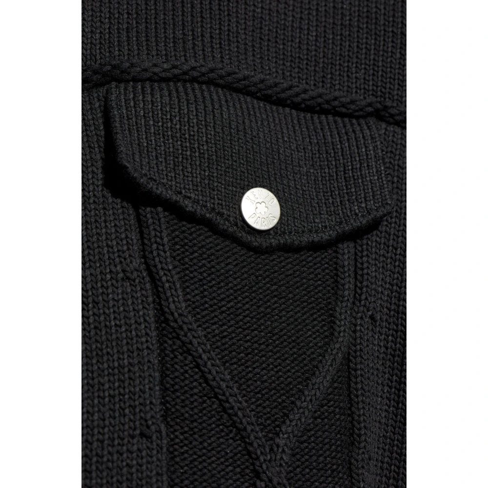 Kenzo Jas met zakken Black Heren