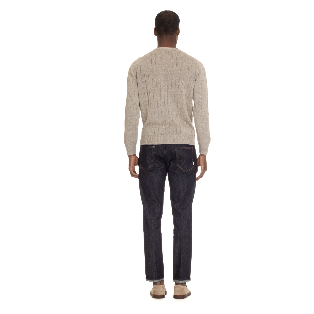 Gran Sasso Round-neck Knitwear Beige Heren