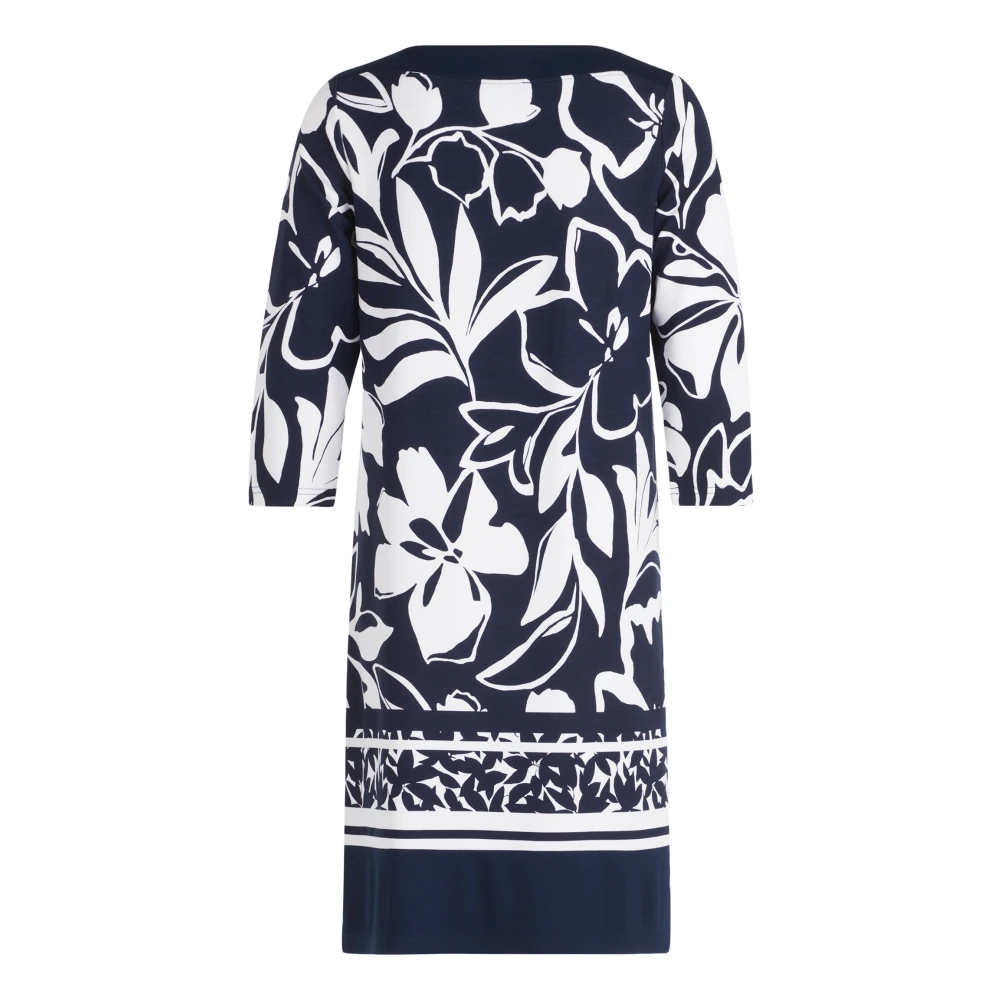 Betty Barclay Jerseyjurk met 3 4 mouwen Blue Dames