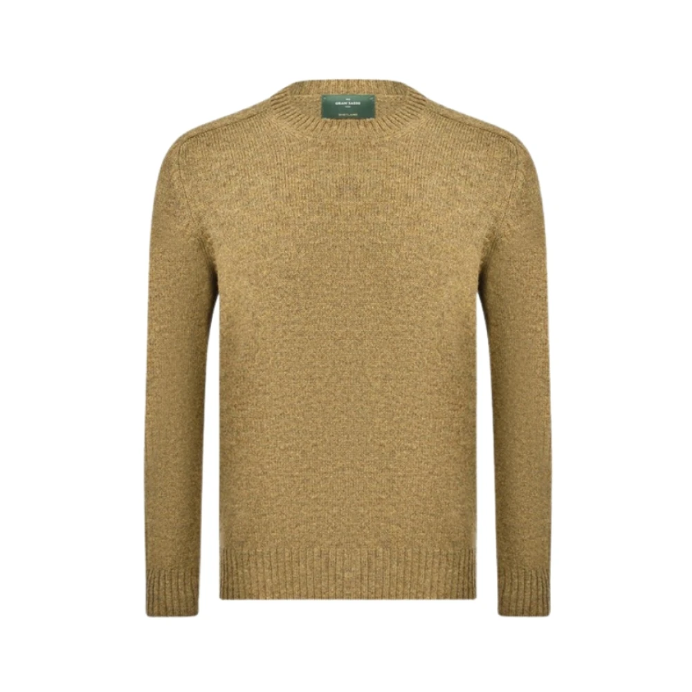 Gran Sasso Men's Green Round-Neck Knit