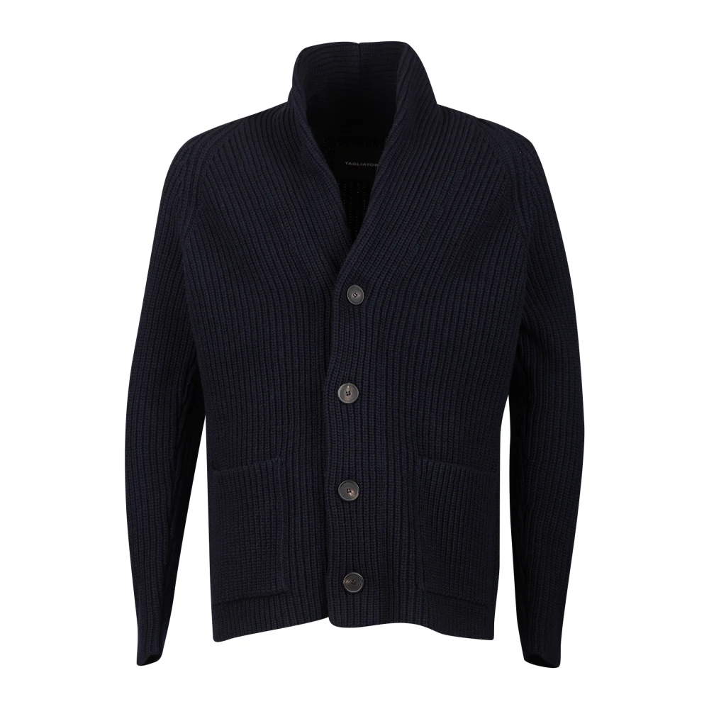 Tagliatore Blauwe Sweaters Blue Heren