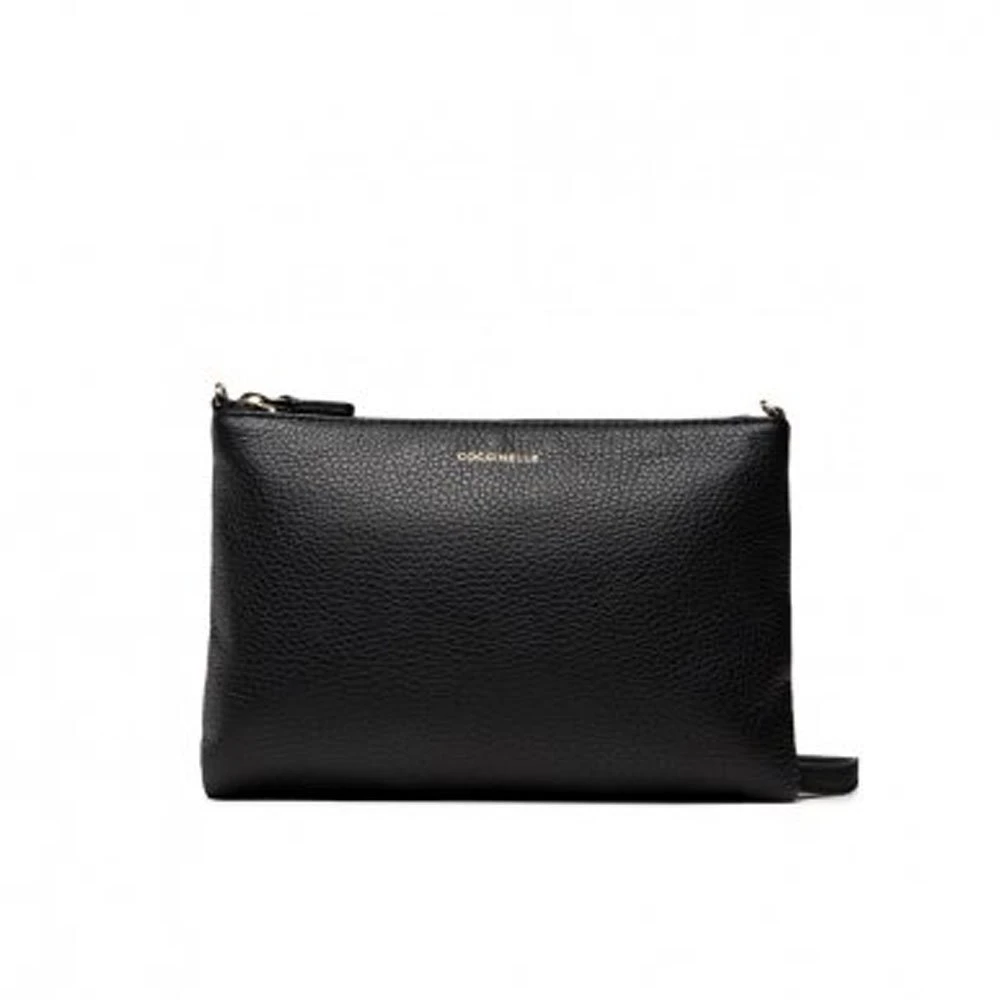 Coccinelle Mini Leren Crossbody Tas Black Dames