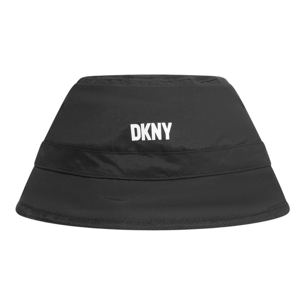 Dkny Girls Black Hats & Caps, 58 Cm, Reversible Bucket Hat In