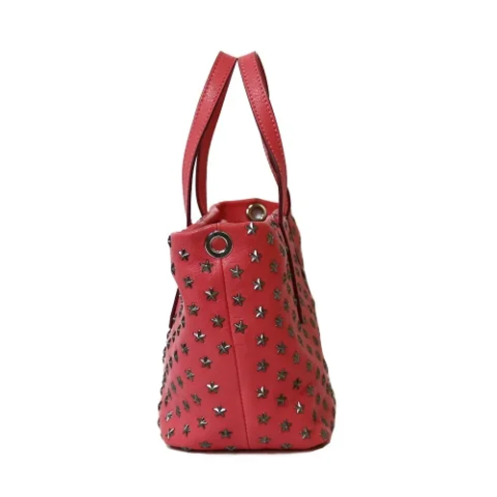 Jimmy Choo Pre-owned Fabric shoulder-bags Red Dames
