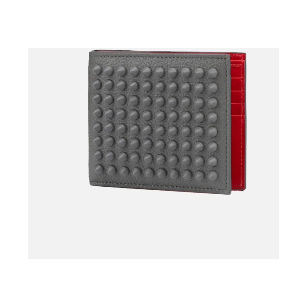 Christian Louboutin Funky Bifold Portemonnees en Kaarthouders Gray Heren