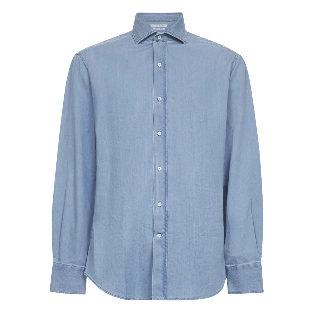 Shirts > Denim Shirts - - Brunello Cucinelli - Modalova