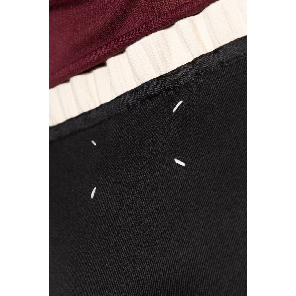Maison Margiela Wollen Rok Black Dames