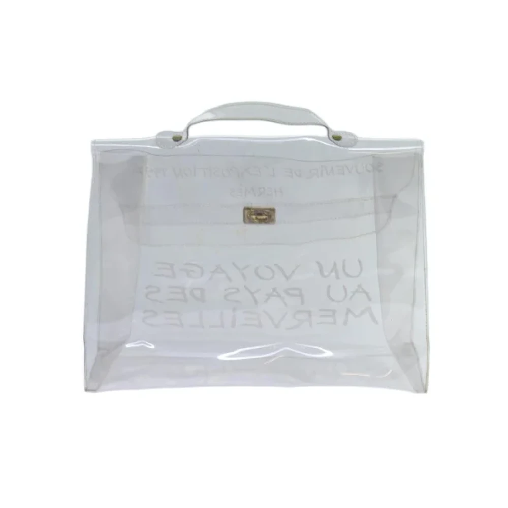 Hermès Vintage Pre-owned Fabric handbags White Dames
