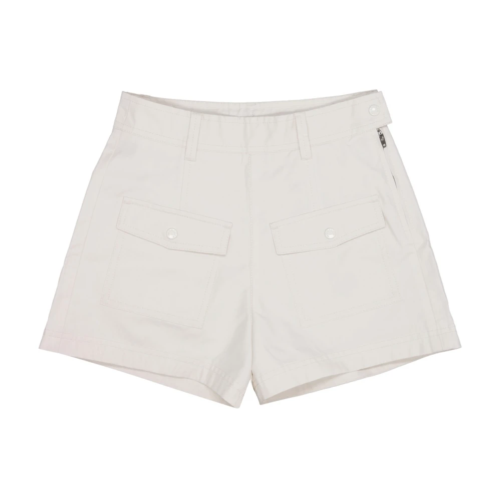 Moncler Barn Cream Shorts med Logo Beige, Flicka