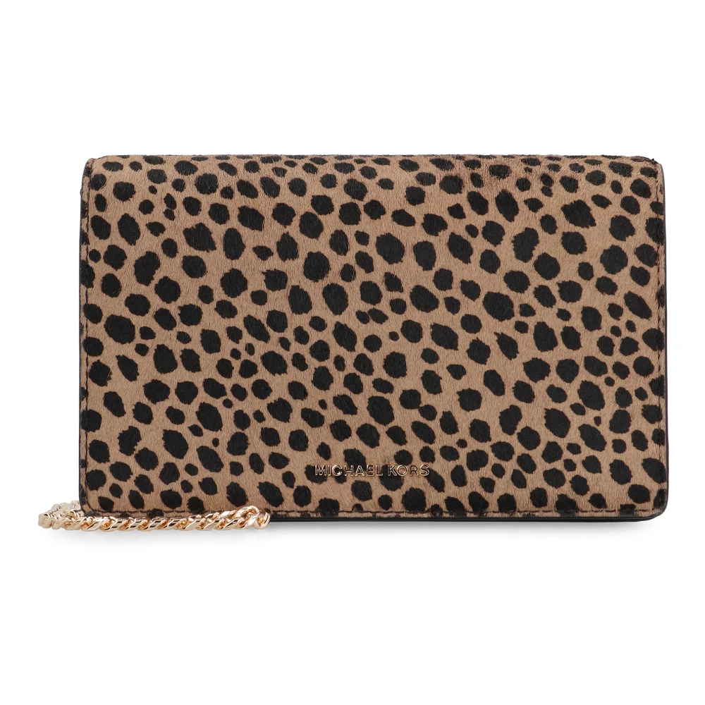 Michael Kors Leopardmönstrad Crossbody-väska Multicolor, Dam